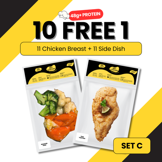SET C [10 + FREE 1 Meal] High Protein Low Carb Meal