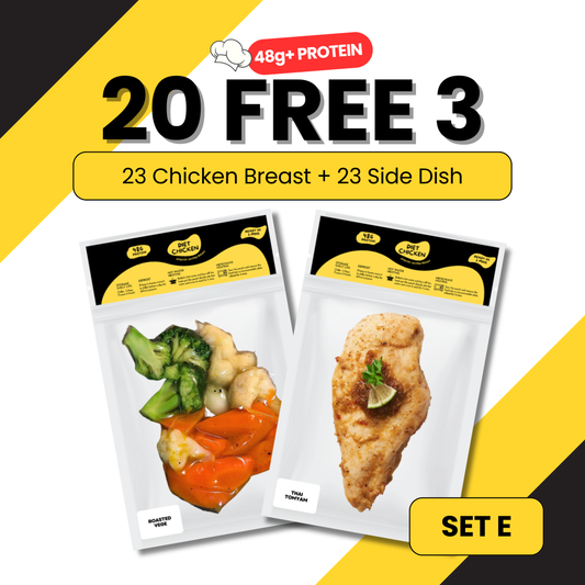 SET E [20 + FREE 3 Meal] High Protein Low Carb Meal