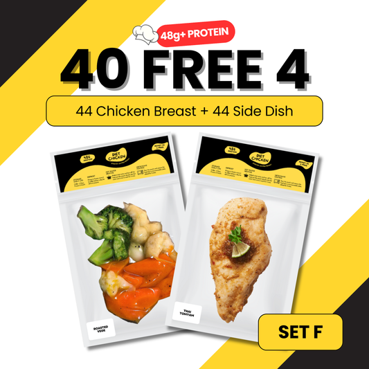 SET F [40 + FREE 4 Meal] High Protein Low Carb Meal