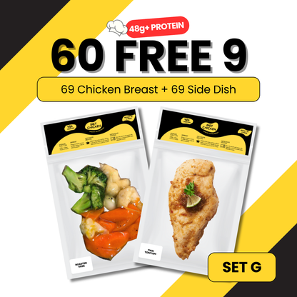 SET G [60 + FREE 9 Meal] High Protein Low Carb Meal