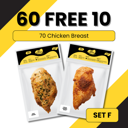 SET F [60 + FREE 10 Pcs] High Protein