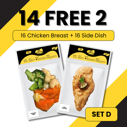 SET D [14 + FREE 2 Meal] High Protein Low Carb