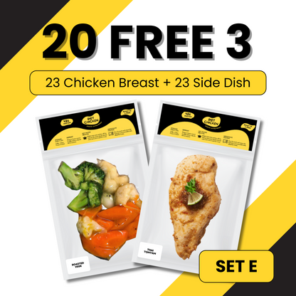 SET E [20 + FREE 3 Meal] High Protein Low Carb