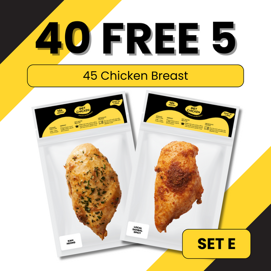 SET E [40 + FREE 5 Pcs] High Protein